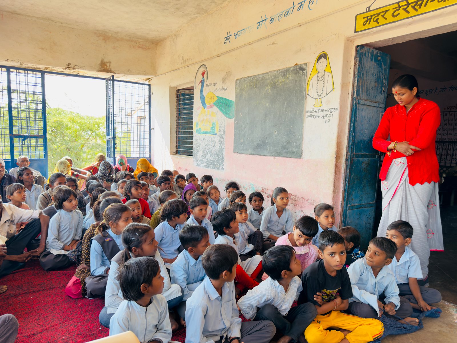 Primary school activity in Dungarpur